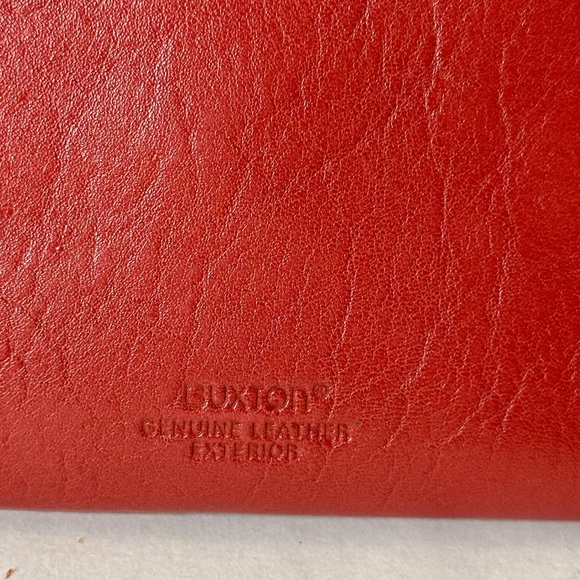 Buxton Topstitch Leather Wallet Burgundy - Picture 3 of 5